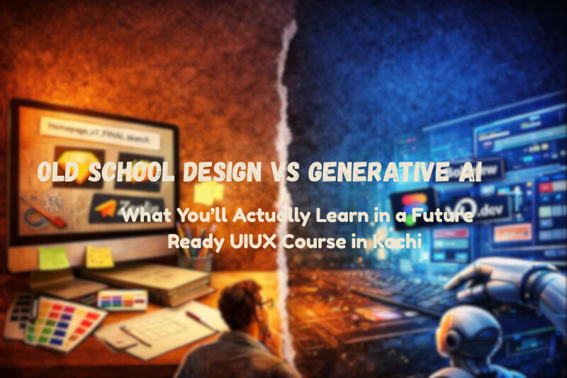 Old School Design vs Generative AI: What You’ll Actually Learn in a Future Ready UIUX Course in Kochi